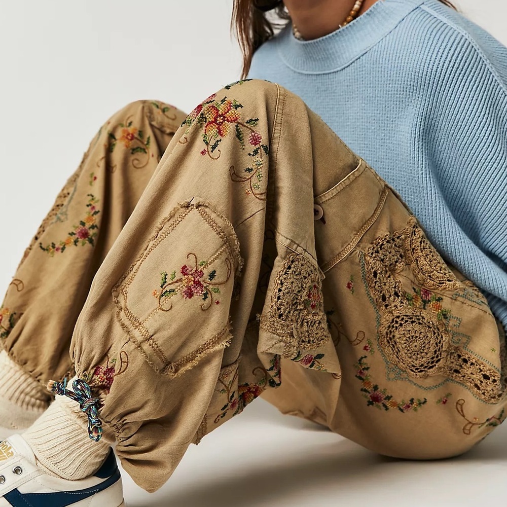 NWTS FREE PEOPLE GORGEOUS PARACHUTE PANTS (M) - Picture 3 of 13
